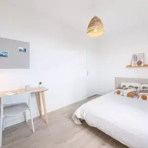 Chambre lumineuse en colocation rénovée à Lyon