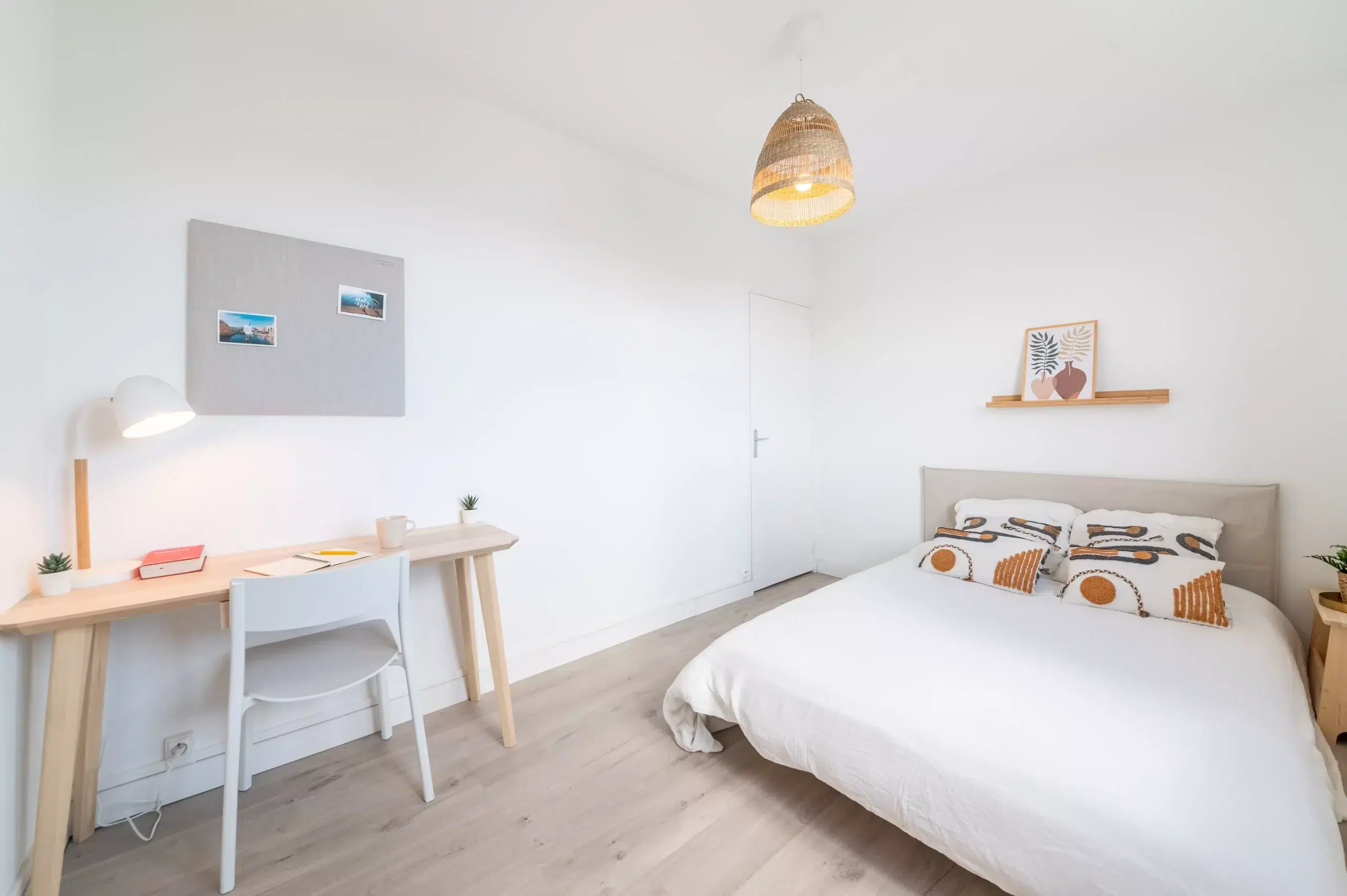 Chambre lumineuse en colocation rénovée à Lyon