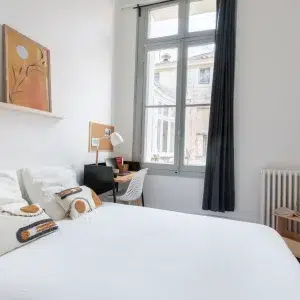 Chambre design en coliving à Montpellier
