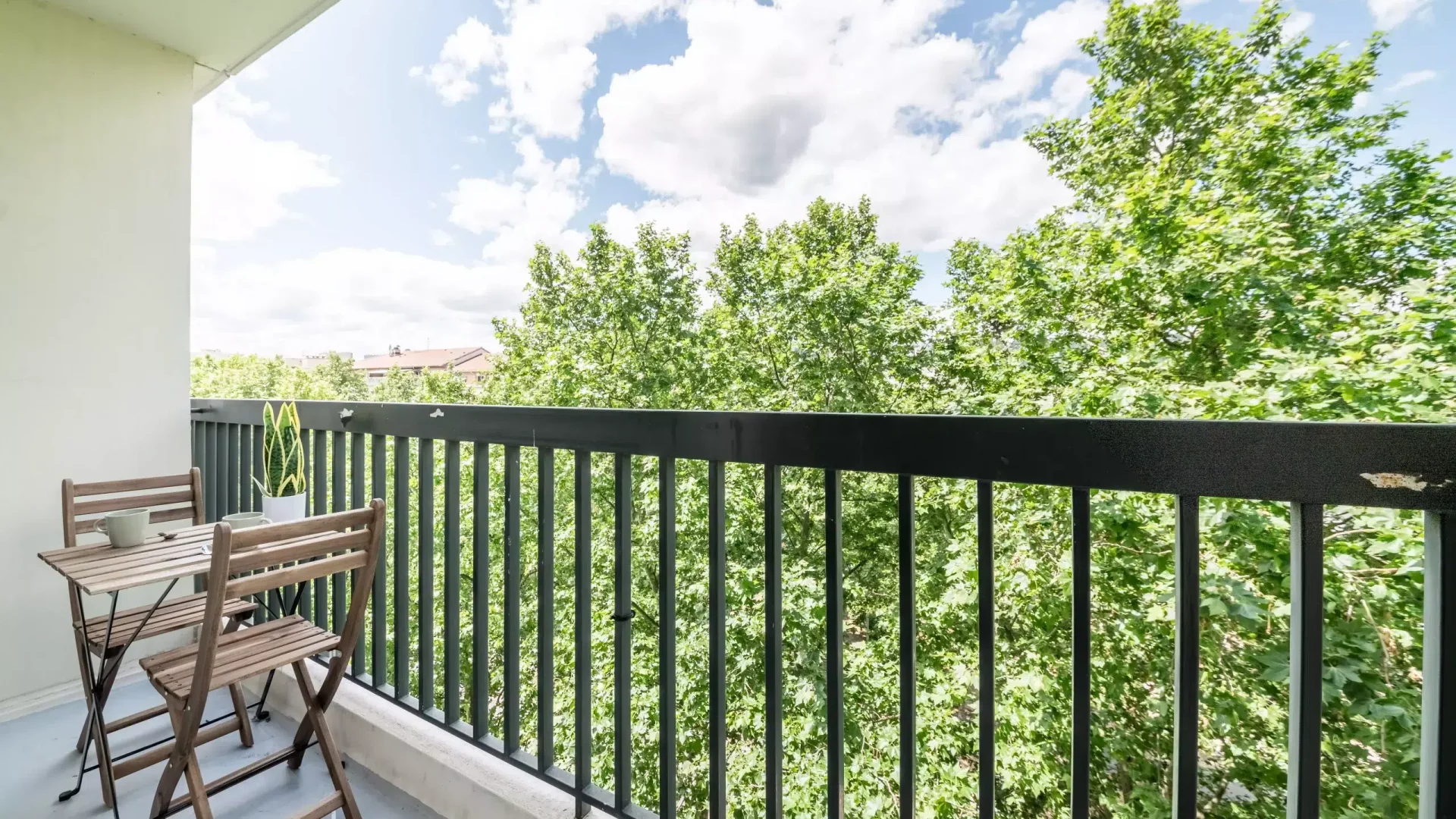 Balcon en colocation meublée à Lyon