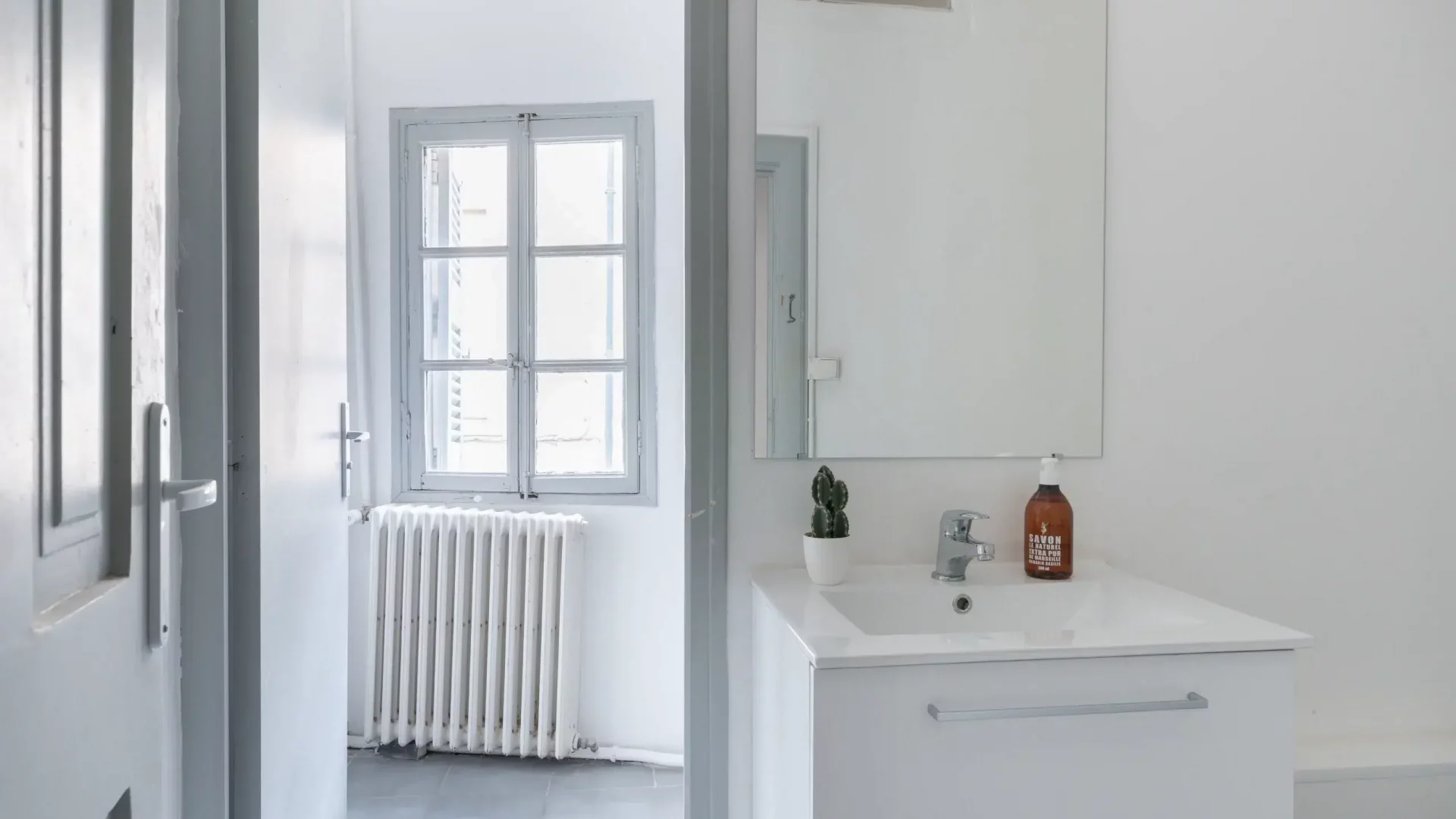 Salle de bain en coliving à Montpellier